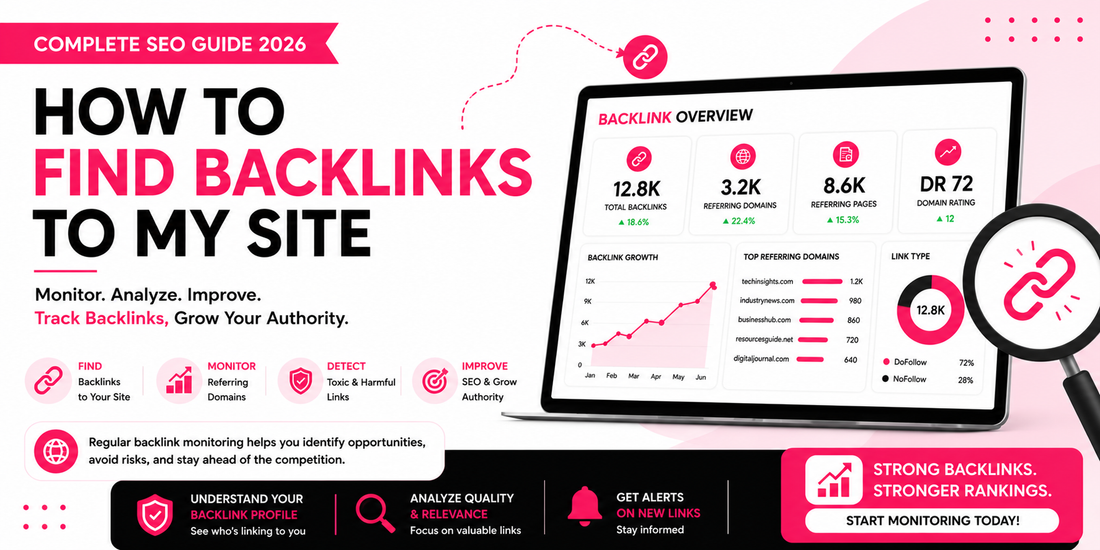 How to Find Backlinks to My Site: A Complete Guide to Monitoring Your Backlink Profile in 2026
