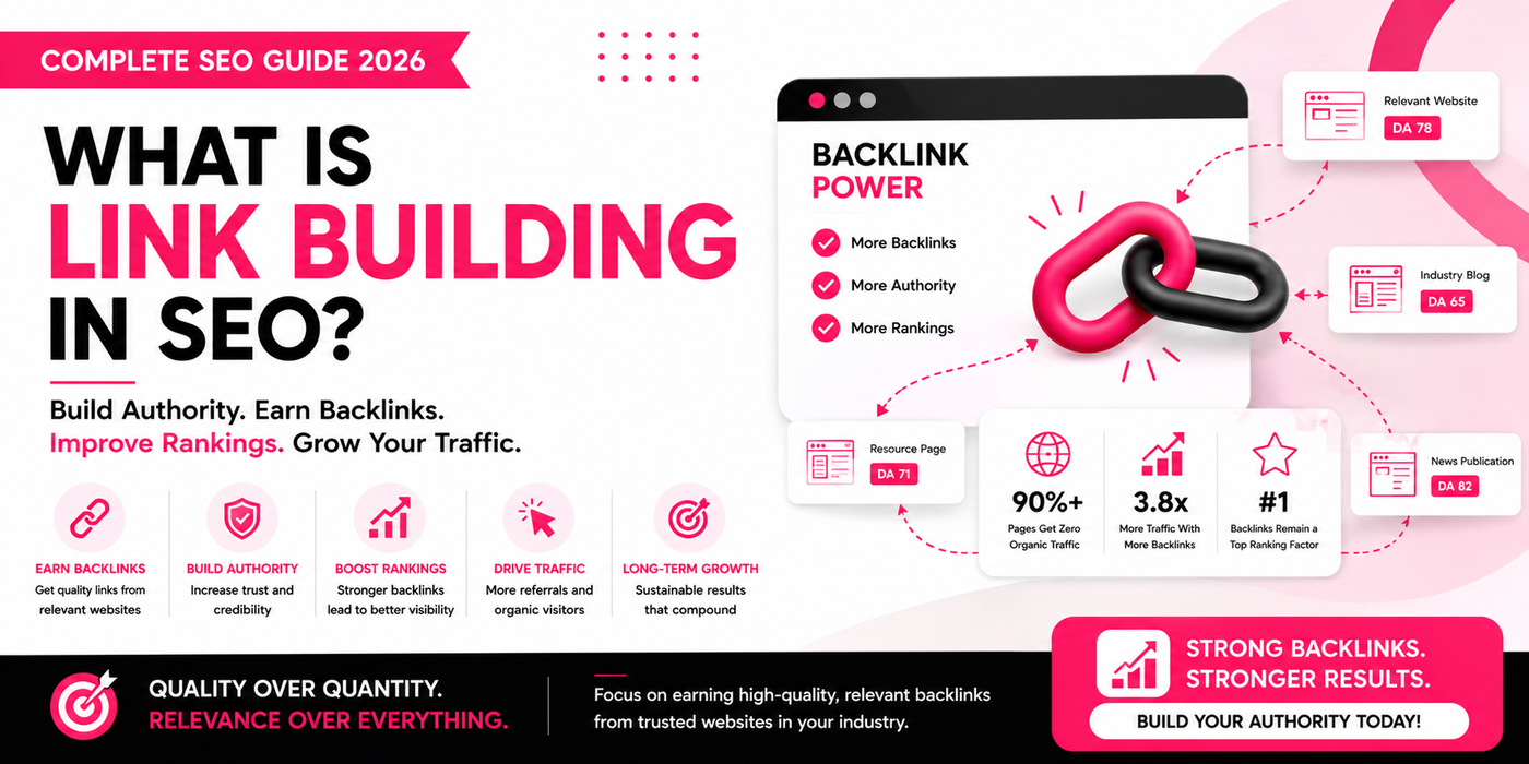 What Is Link Building in SEO? A Complete Guide to Backlinks and Authority Growth in 2026