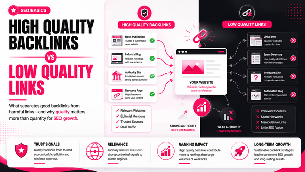 High Quality Backlinks vs Low Quality Links: What Matters for SEO?